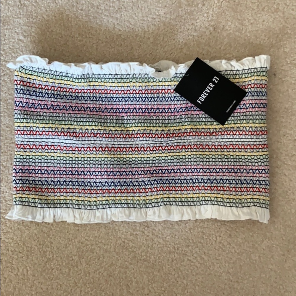Multicolor Bandeau Top